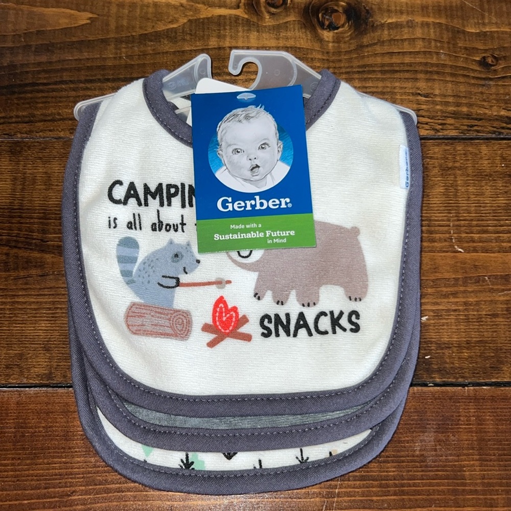 3 pk Gerber Baby Bibs
